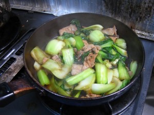 豚肉と青梗菜の炒め煮